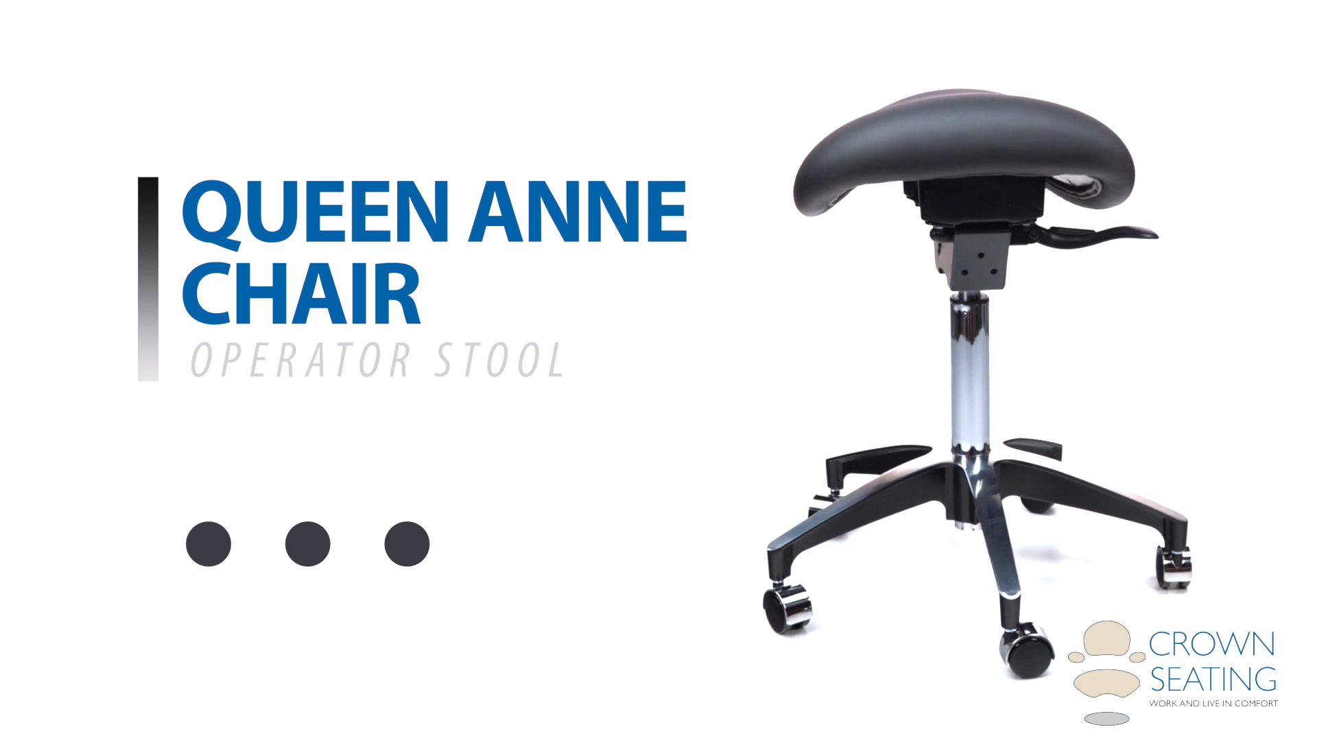 Q.A.C. (Queen Anne Chair) Dental Stools - Crownseating