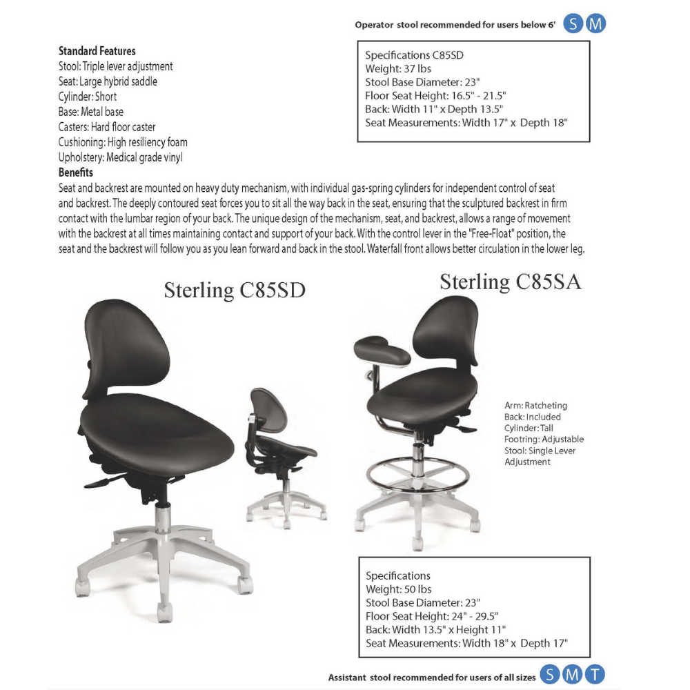 Sterling C85SD - Crownseating  1607.00