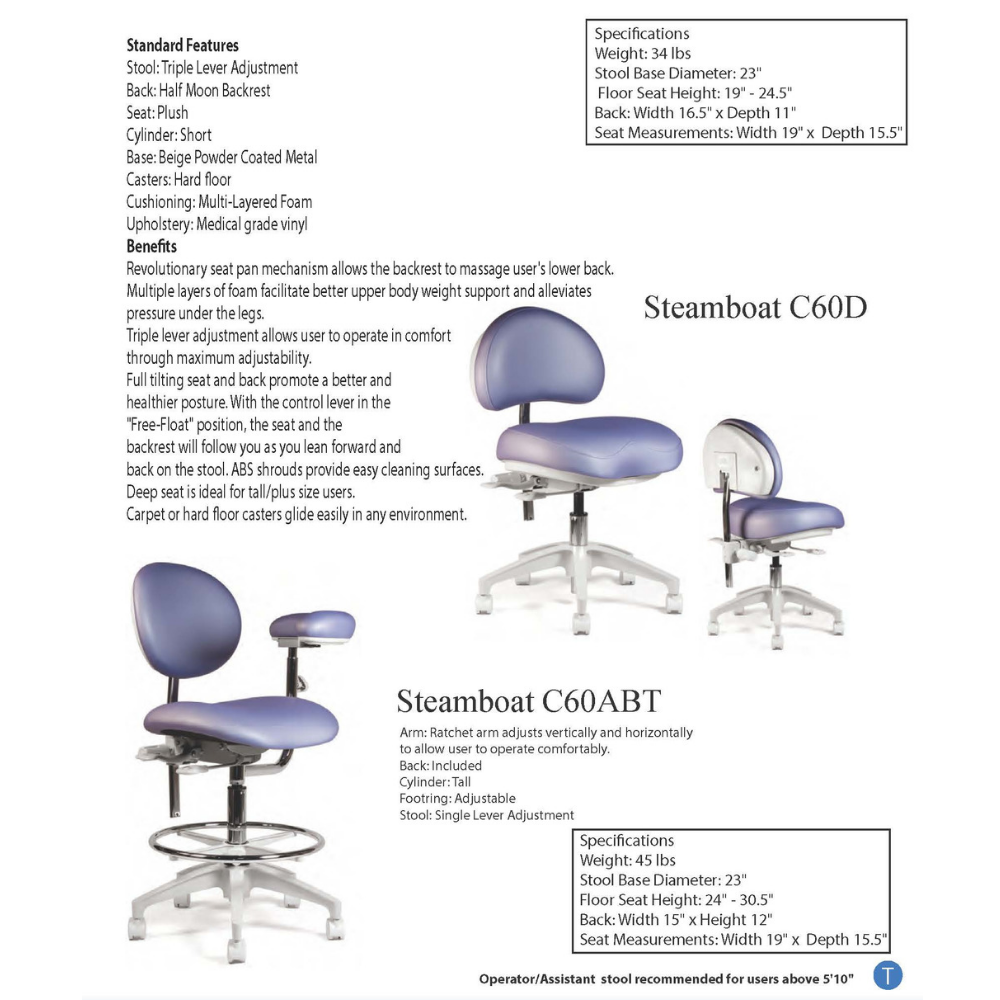 Steamboat C60ABT - Crownseating  1939.00
